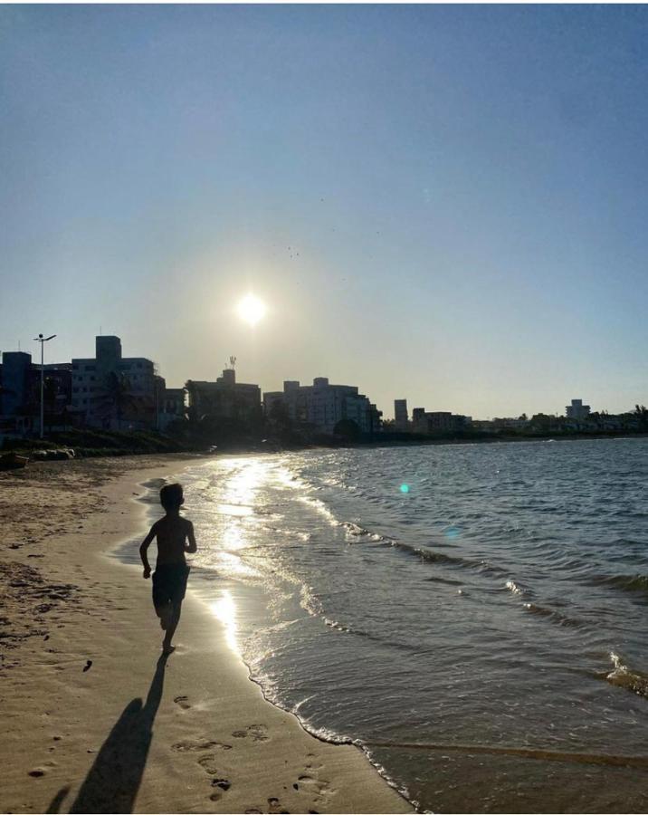 Apartamento Pe Na Areia E Aguas Tranquilas No Centro De 瓜拉派瑞 外观 照片
